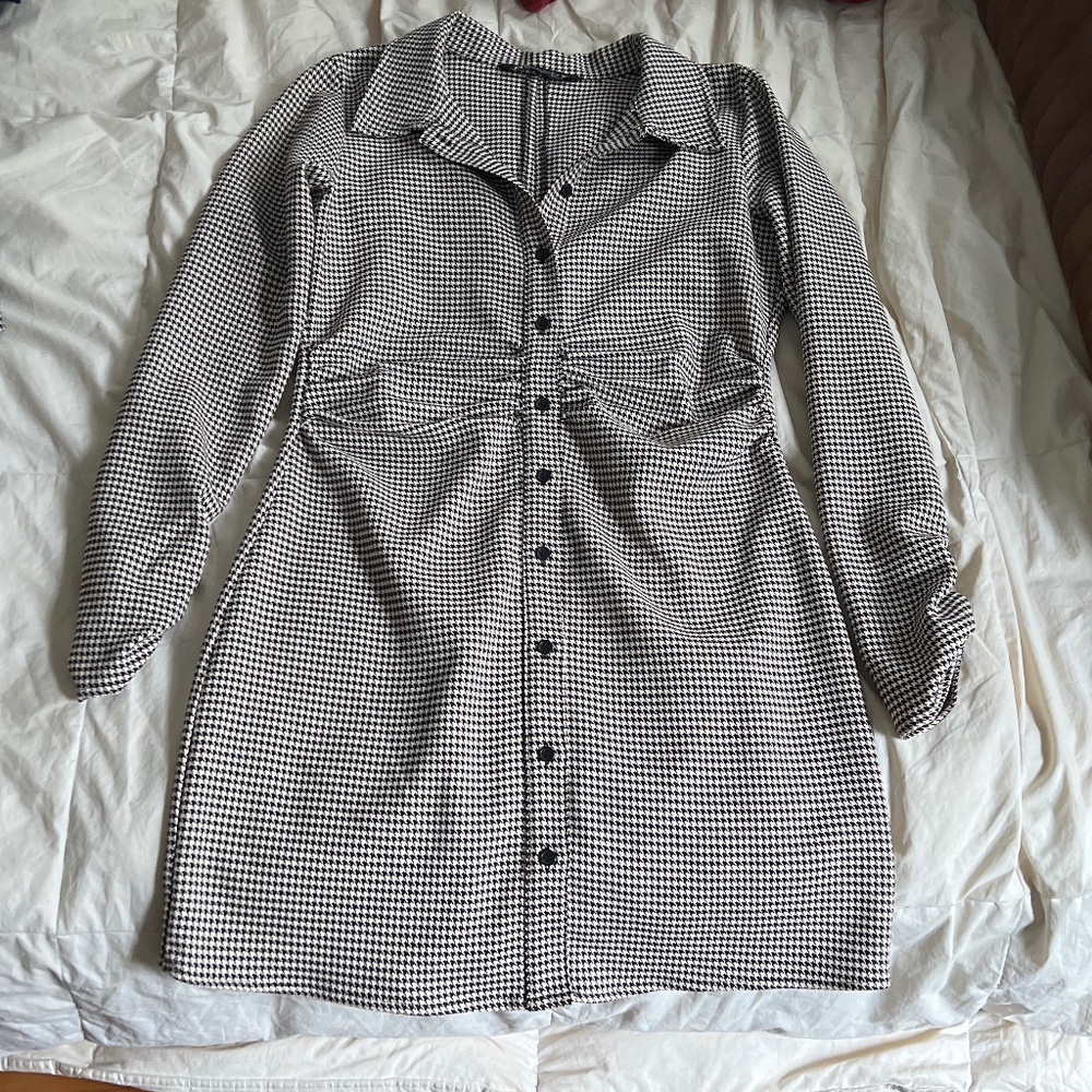 Zara Houndstooth Dress